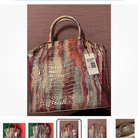 NEW! Brahmin Duxbury Satchel Destiny Melbourne LARGE Genuine Leather - Picture 2 of 4